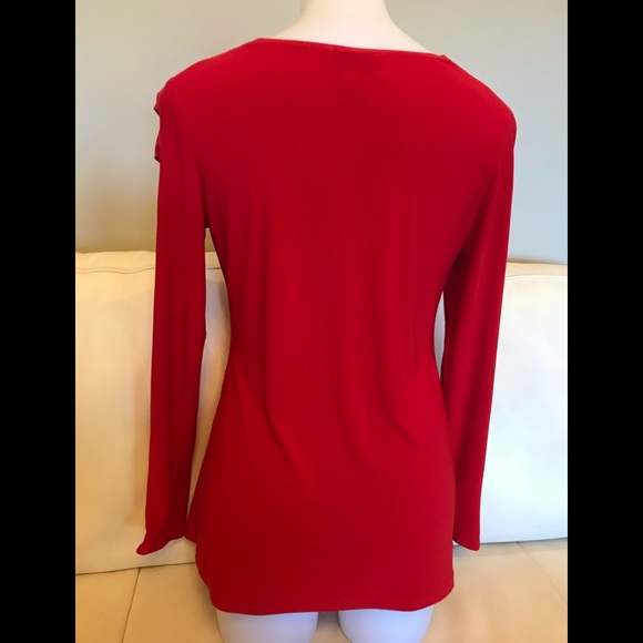 Joseph Ribkoff Red Top - Picture 2 of 7